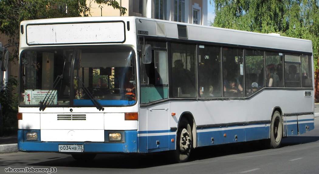 Vladimir region, Mercedes-Benz O405N2 CNG Nr. О 034 НВ 33