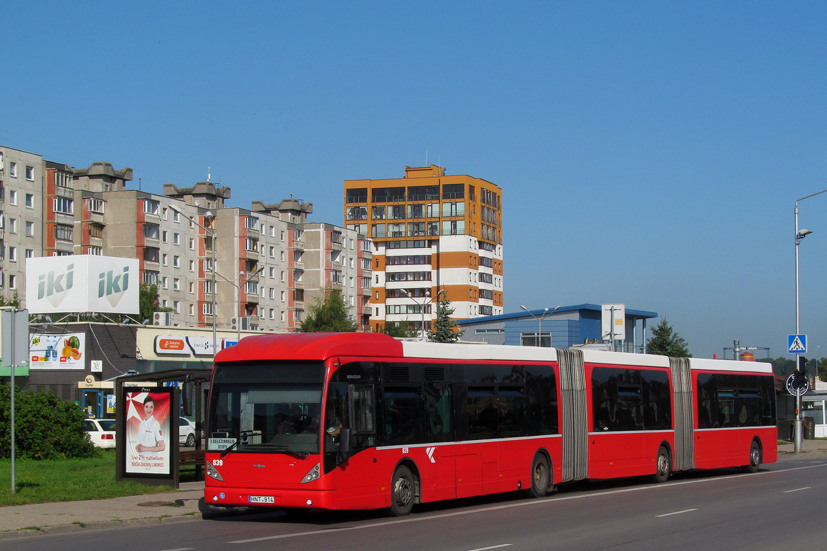 Литва, Van Hool New AGG300 № 839