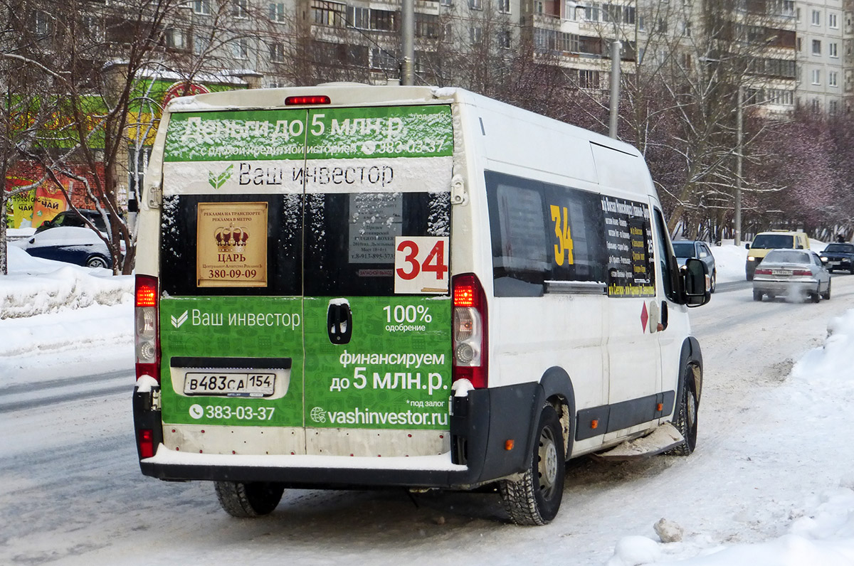 Novosibirsk region, Nizhegorodets-2227SK (Peugeot Boxer) # В 483 СА 154