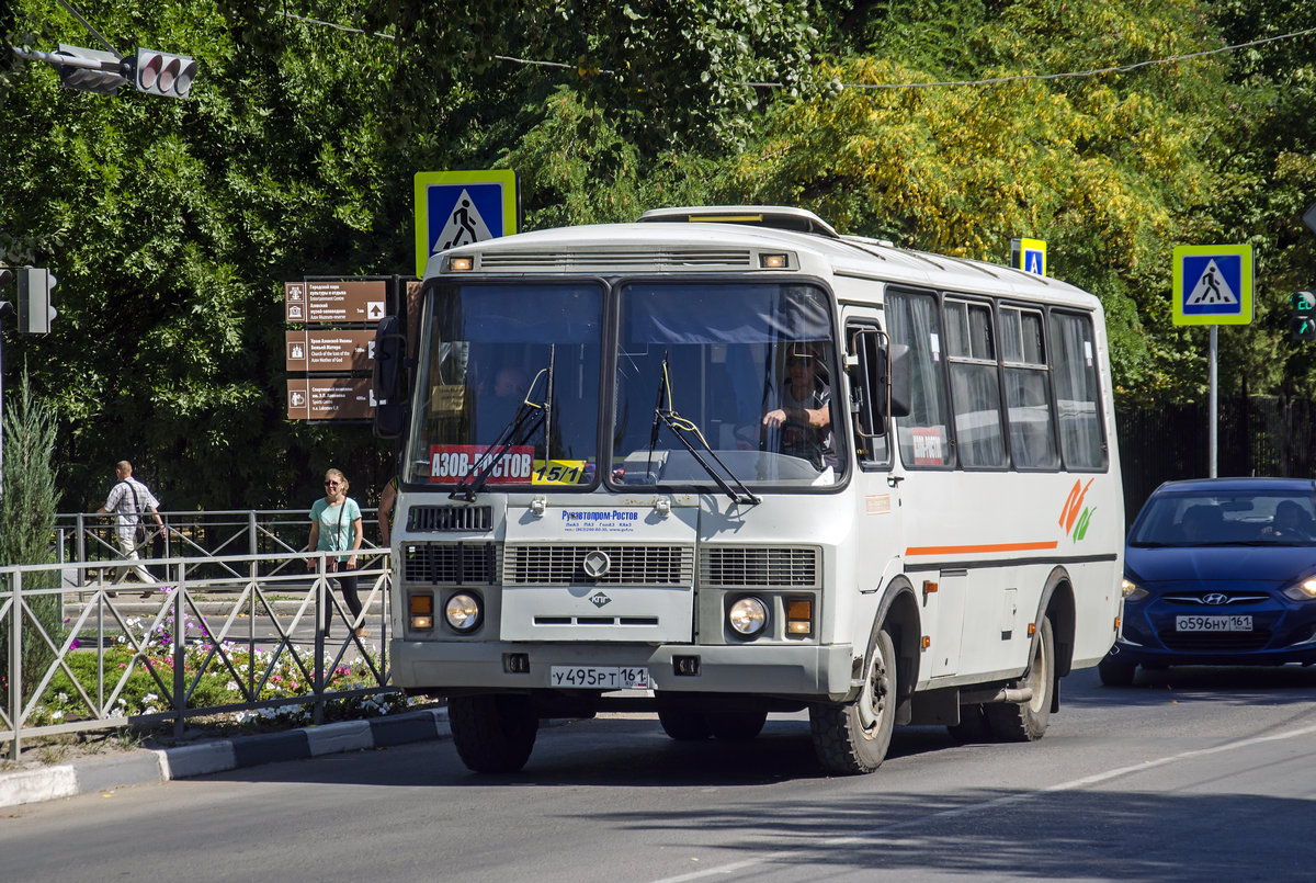 Ростовская область, ПАЗ-32054 № У 495 РТ 161