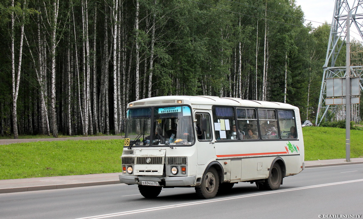 Томская область, ПАЗ-32054 № Е 834 ОО 70