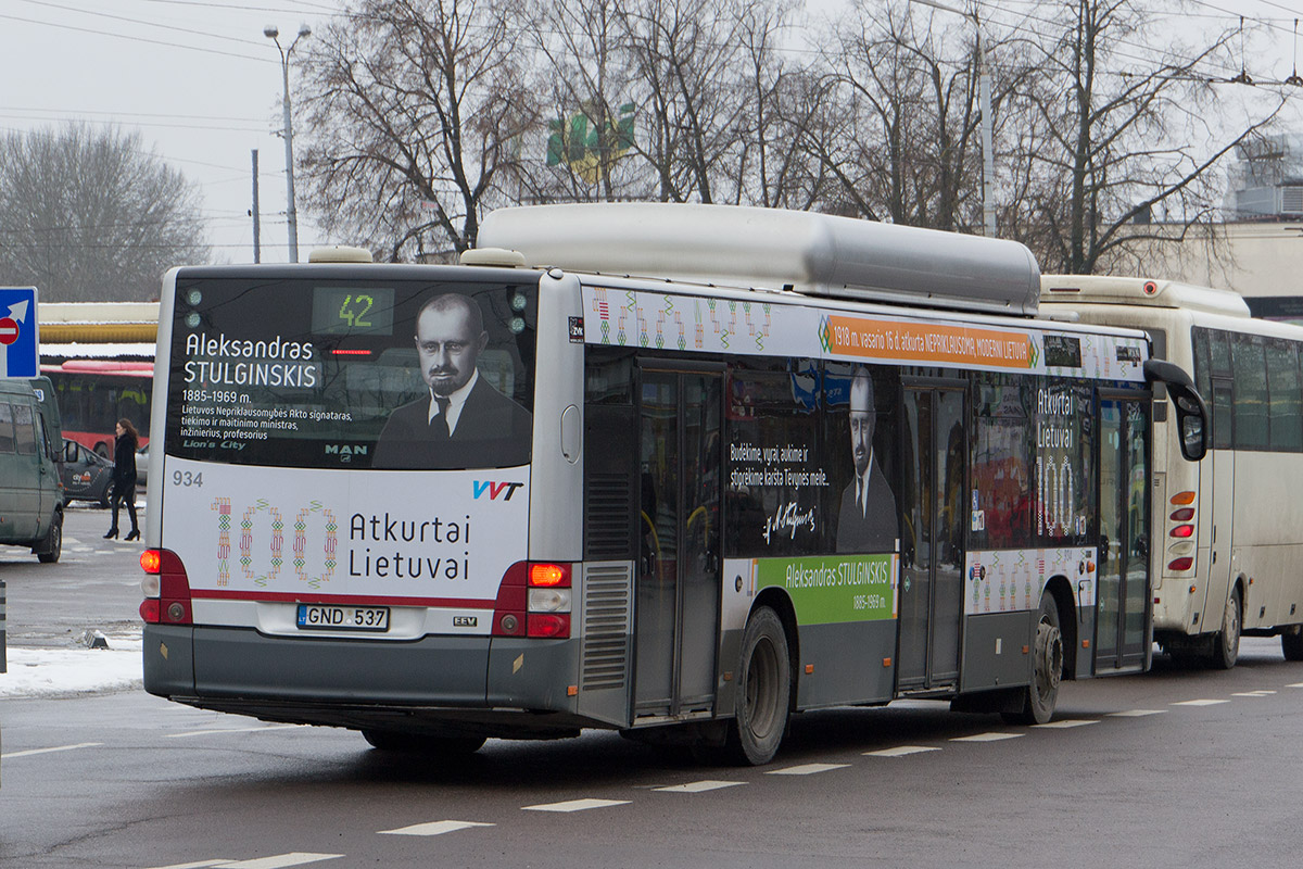 Литва, MAN A21 Lion's City NL273 CNG № 934