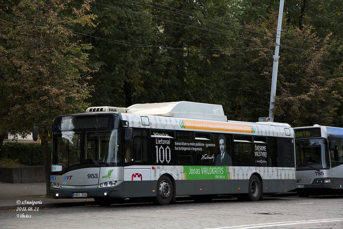 Литва, Solaris Urbino III 12 CNG № 953