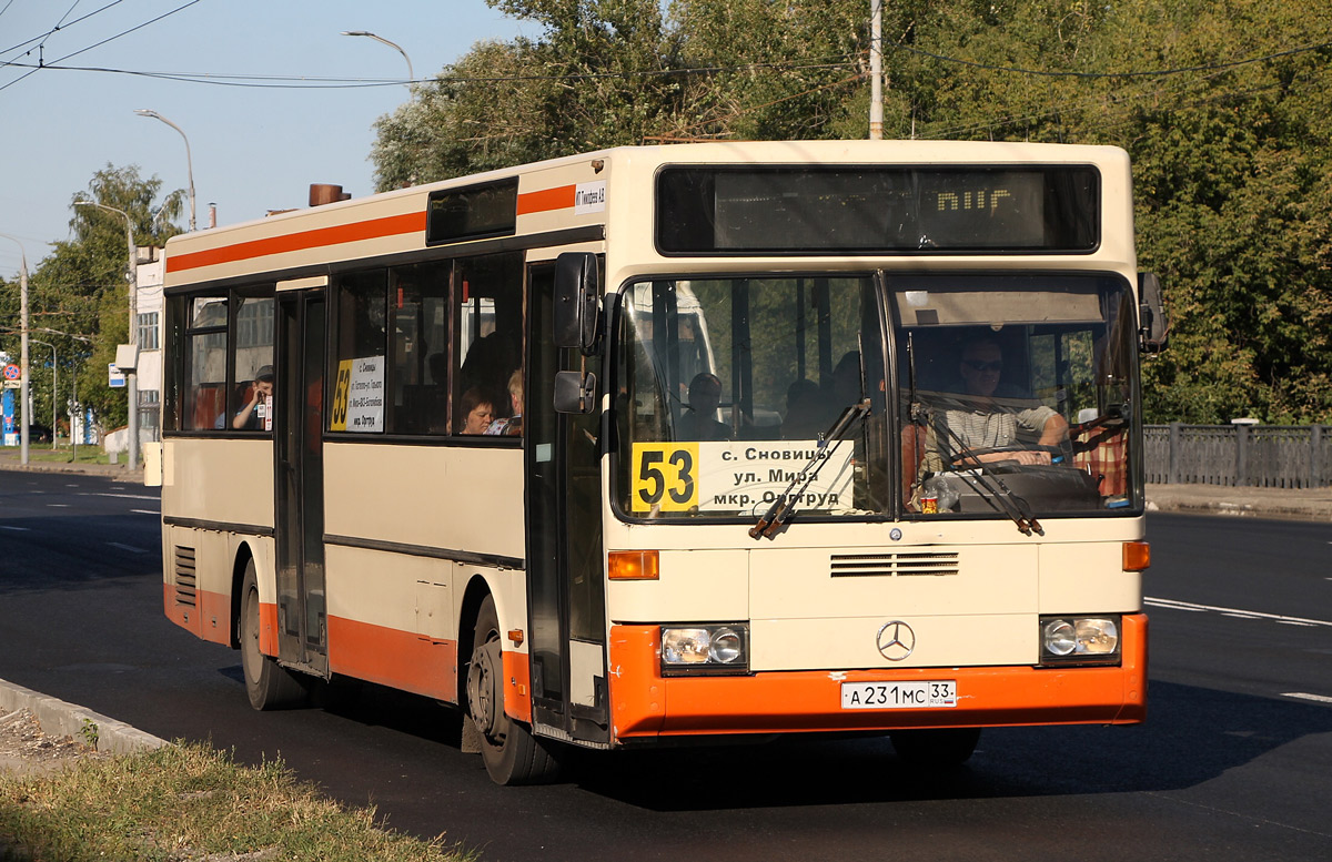 Владимирская область, Mercedes-Benz O405 № А 231 МС 33