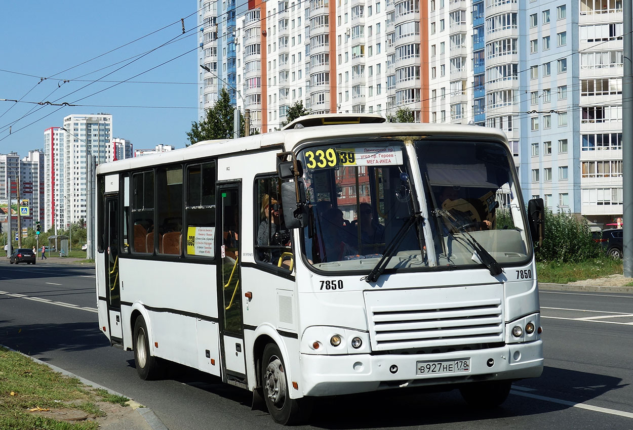 Санкт-Петербург, ПАЗ-320412-05 № 7850