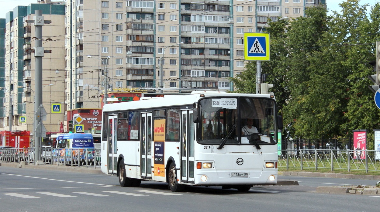 Санкт-Петербург, ЛиАЗ-5293.53 № 3617