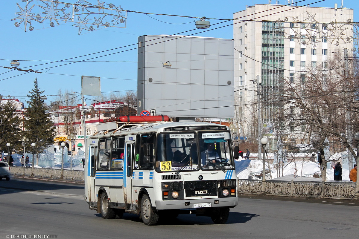 Томская область, ПАЗ-32054 № К 135 ОХ 70