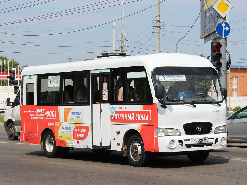 Краснодарский край, Hyundai County LWB C11 (ТагАЗ) № О 686 СН 123