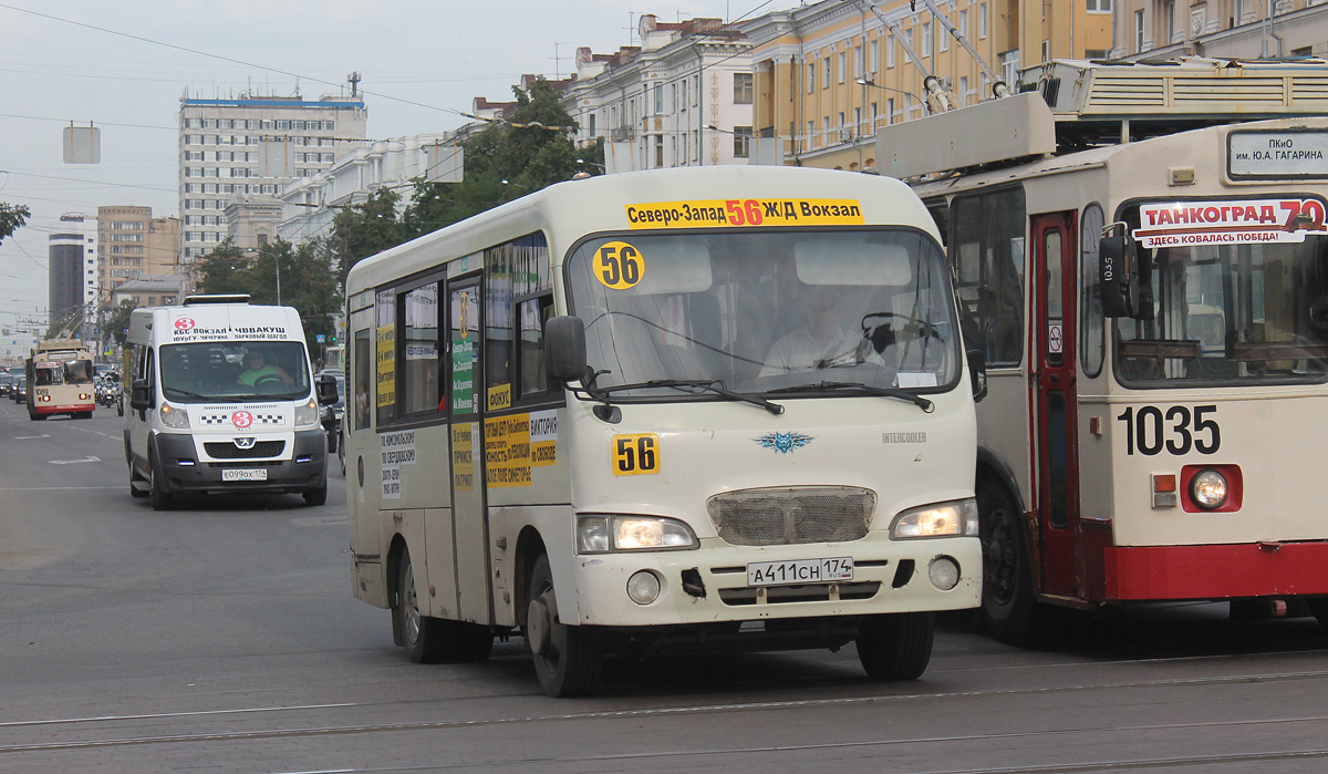 Челябинская область, Hyundai County SWB C08 (РЗГА) № А 411 СН 174