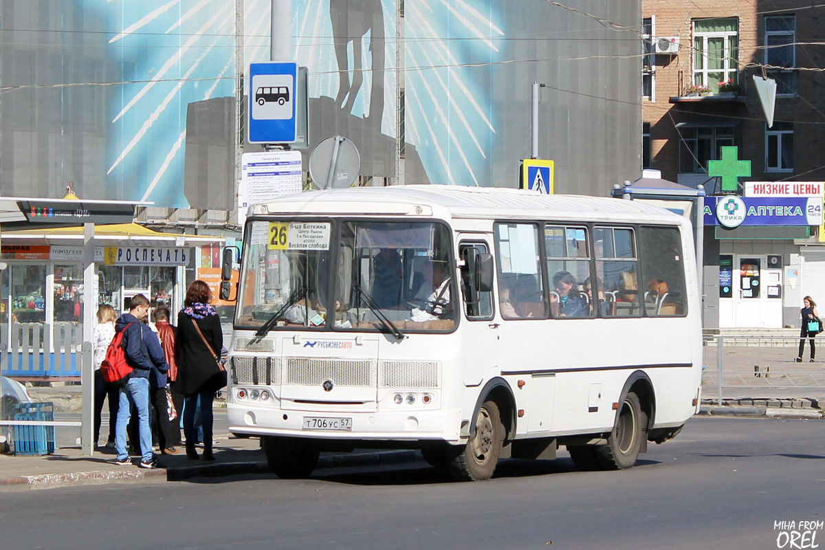 Oryol region, PAZ-32054 # Т 706 УС 57