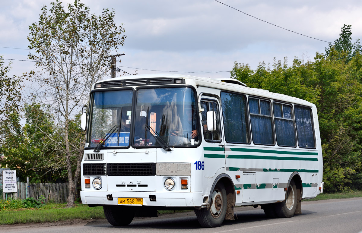 Омская область, ПАЗ-32053 № 186