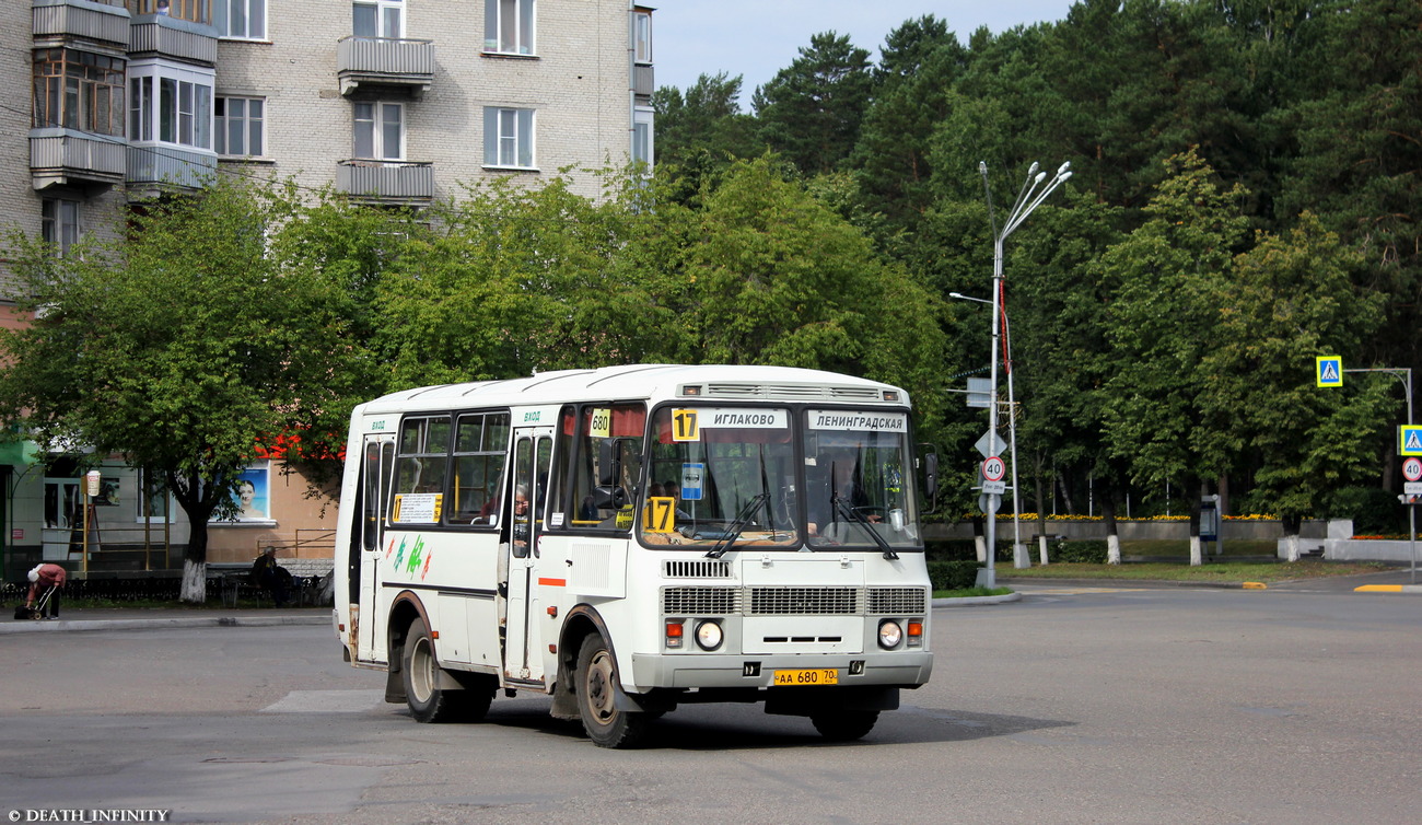 Томская область, ПАЗ-32054 № АА 680 70