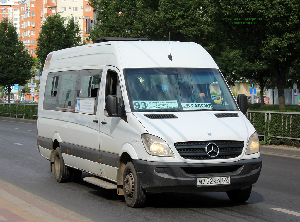 Краснодарский край, Луидор-22360C (MB Sprinter) № М 752 КО 123