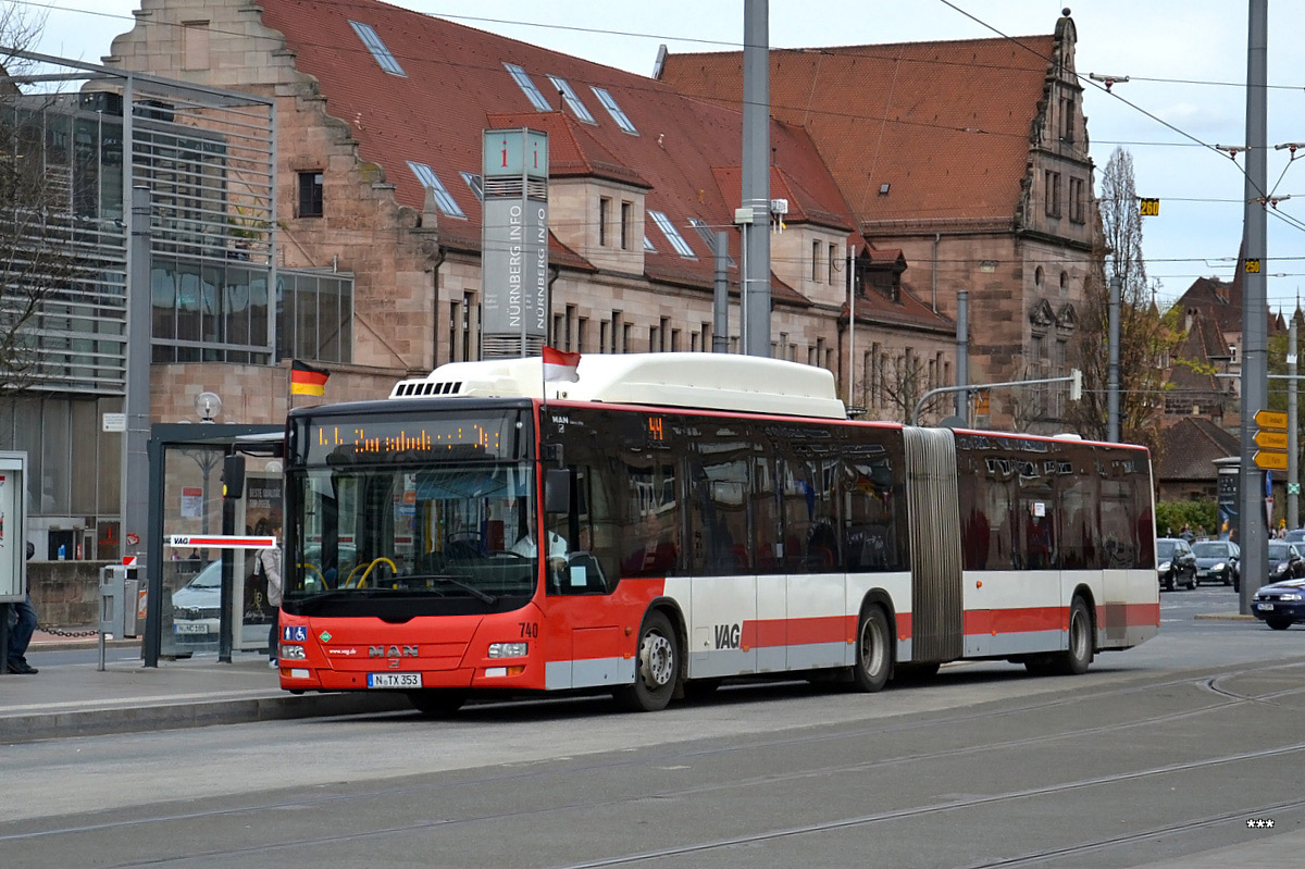 Бавария, MAN A23 Lion's City G NG313 CNG № 740