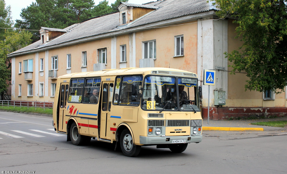 Томская область, ПАЗ-32054 № Е 454 ТР 70