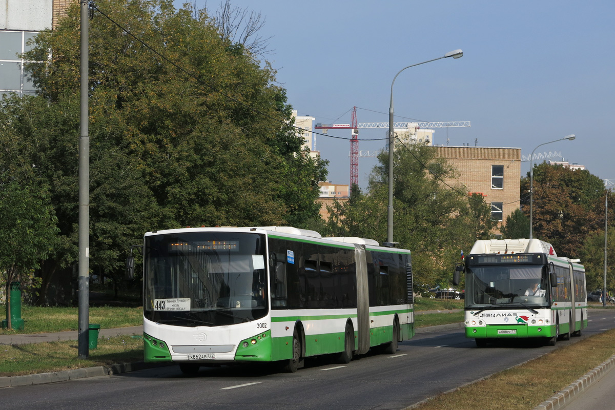 Московская область, Volgabus-6271.00 № 3002; Москва, ЛиАЗ-6213.71 № 190914