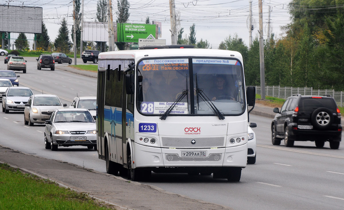 Omsk region, PAZ-320414-04 "Vektor" (1-2) č. 1233