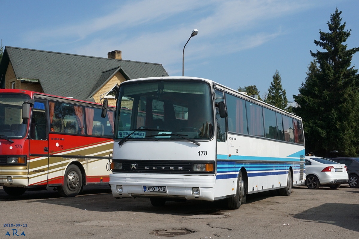 Lietuva, Setra S215HR № 178