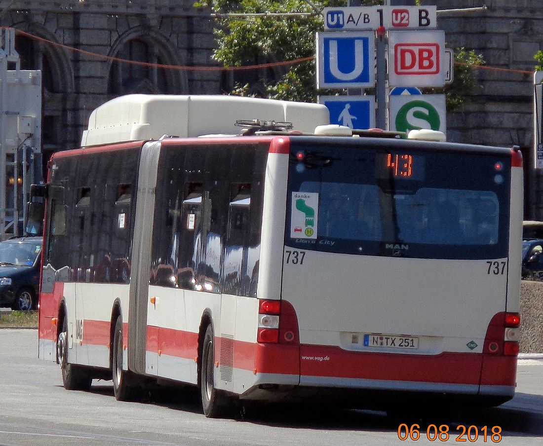 Бавария, MAN A23 Lion's City G NG313 CNG № 737