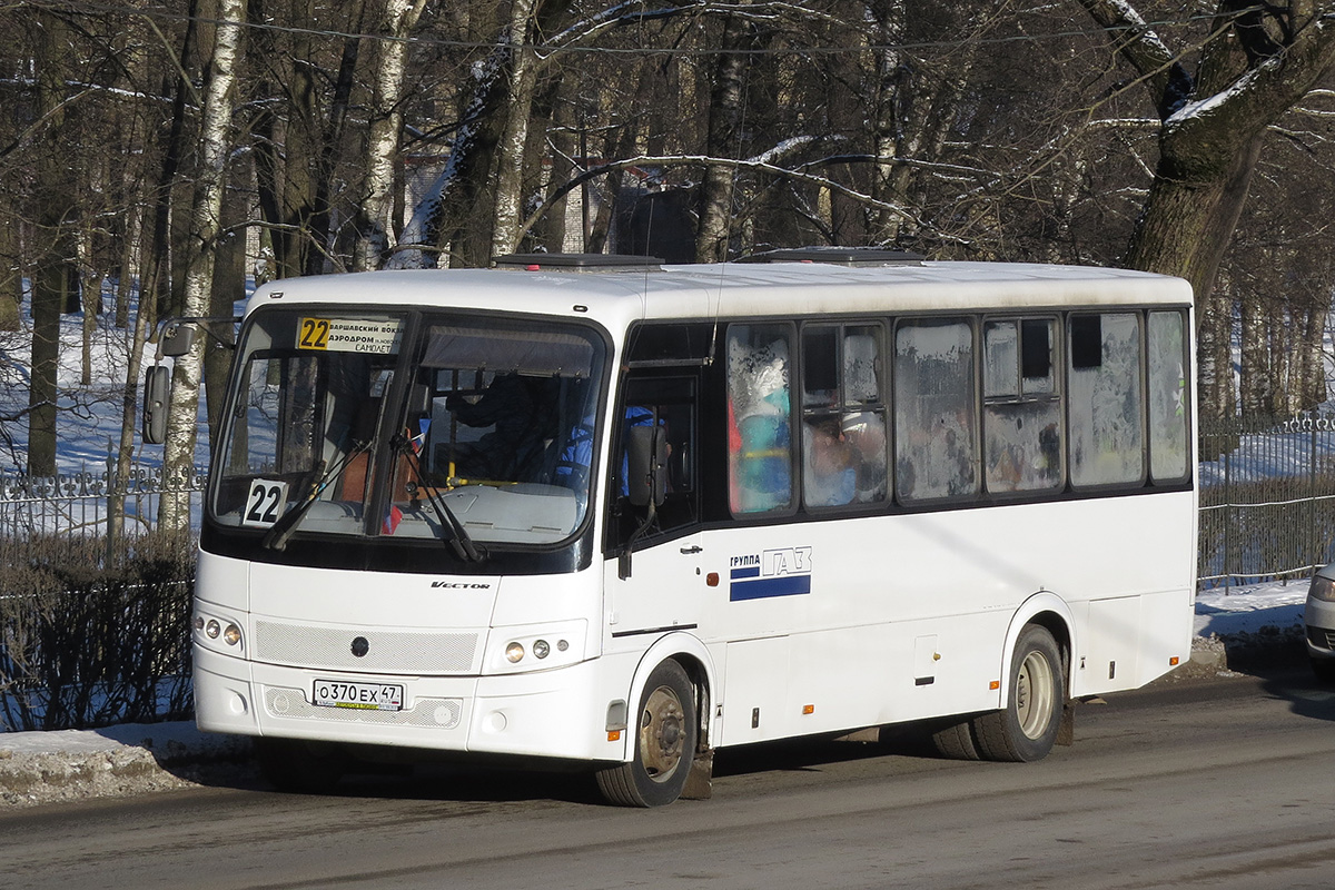 Ленинградская область, ПАЗ-320412-05 "Вектор" № О 370 ЕХ 47