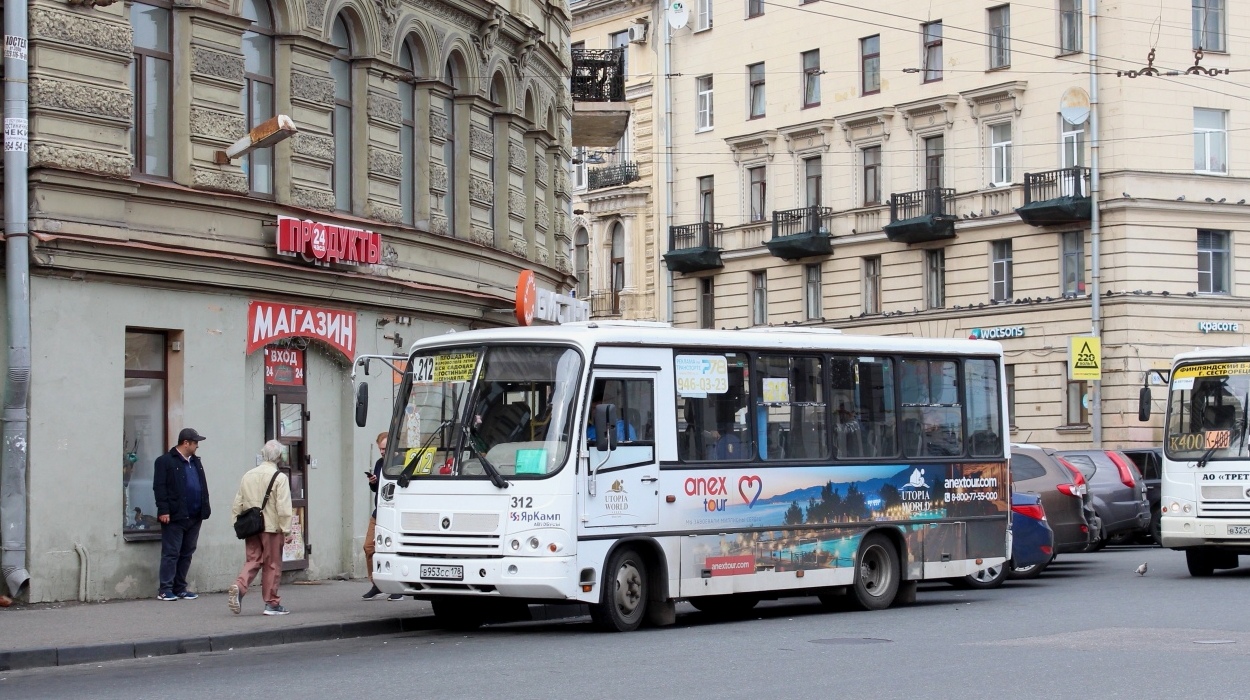 Санкт-Петербург, ПАЗ-320402-05 № 312