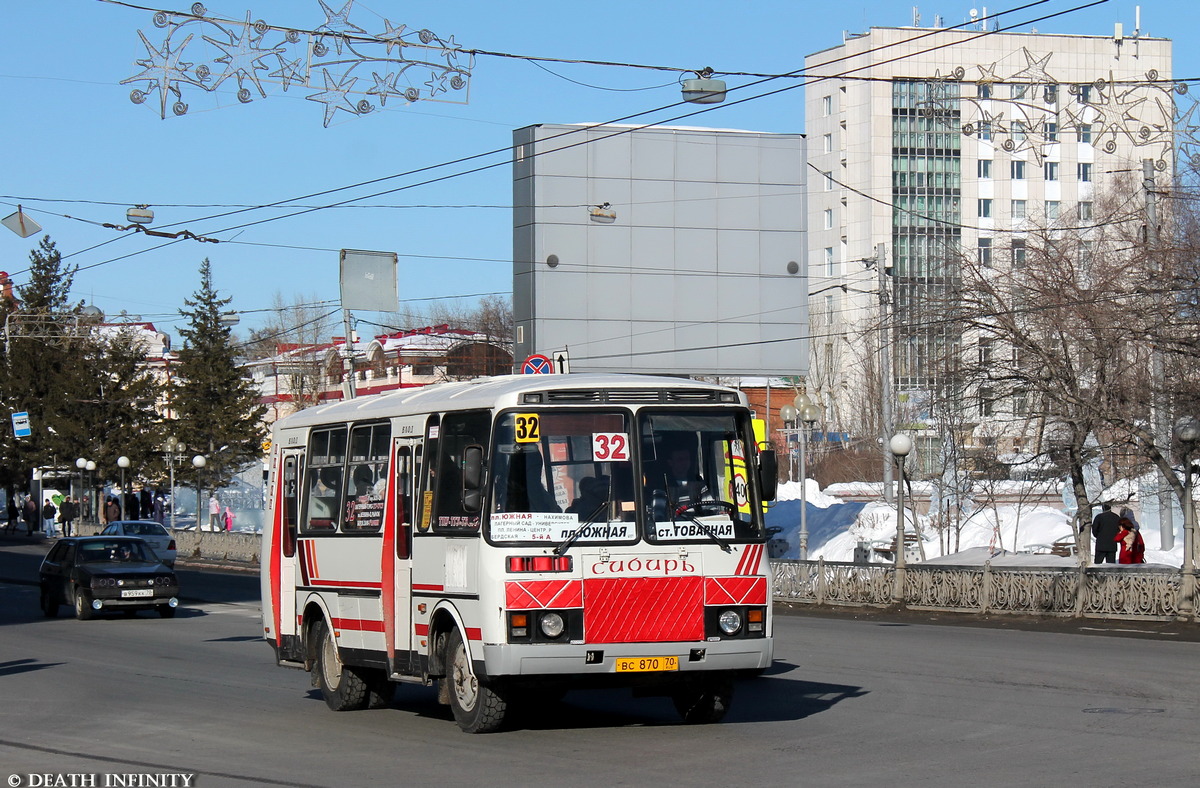 Томская область, ПАЗ-32051-110 № ВС 870 70