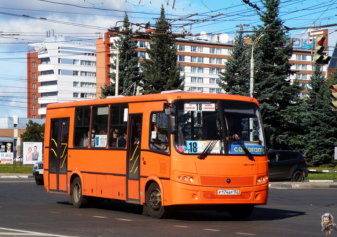 Нижегородская область, ПАЗ-320414-05 "Вектор" № Р 174 АР 152