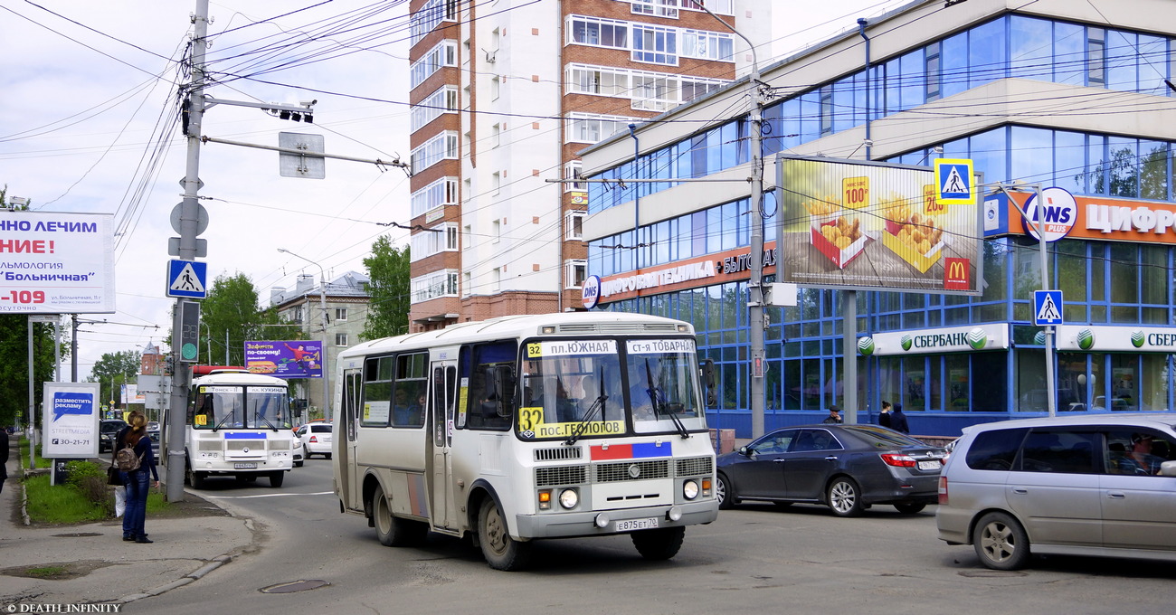 Томская область, ПАЗ-32054 № Е 875 ЕТ 70