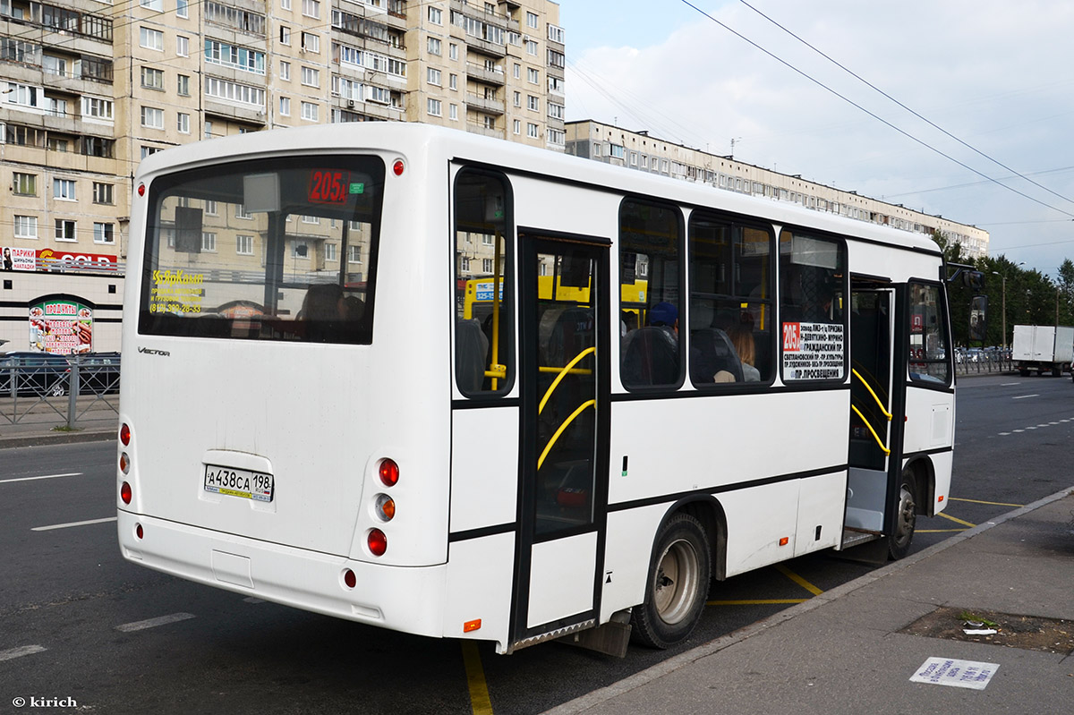 Санкт-Пецярбург, ПАЗ-320402-05 "Вектор" № А 438 СА 198