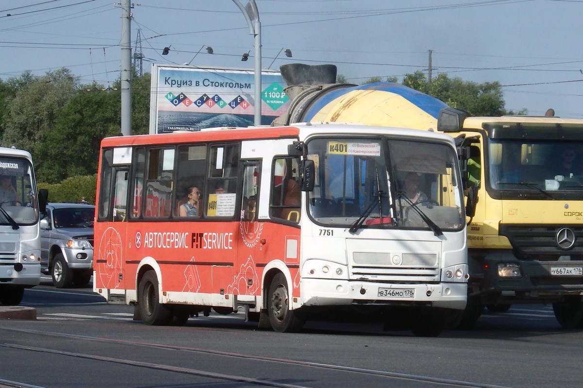 Санкт-Петербург, ПАЗ-320412-05 № 7751