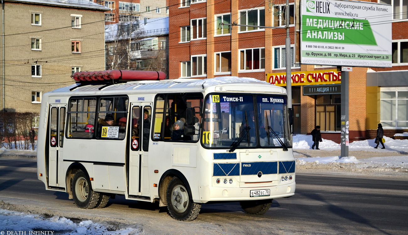 Томская область, ПАЗ-32054 № Е 482 ЕС 70