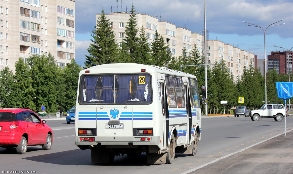 Томская область, ПАЗ-32054 № Е 753 УР 70