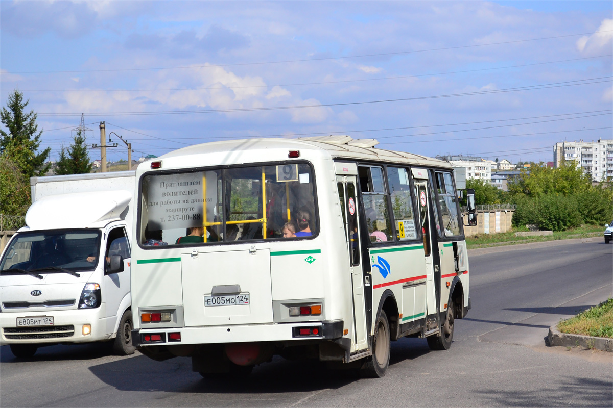 Красноярский край, ПАЗ-32054 № Е 005 МО 124