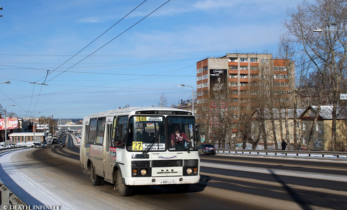 Томская область, ПАЗ-32051-110 № К 989 СХ 70