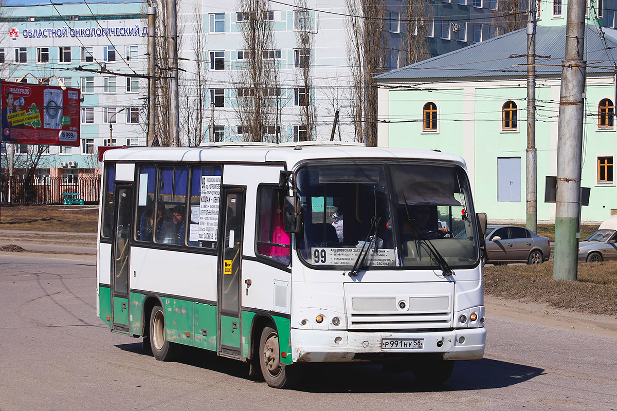 Пензенская область, ПАЗ-320402-03 № Р 991 НУ 58