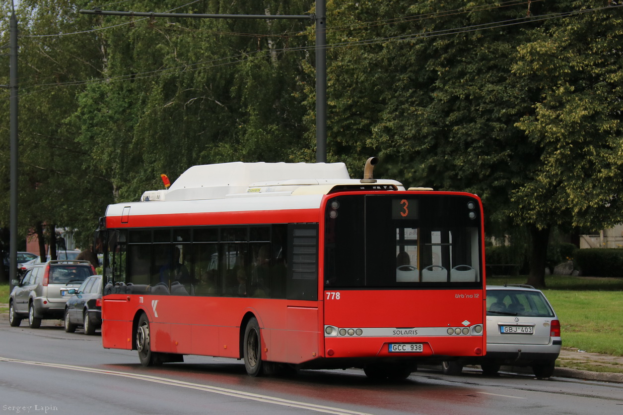 Литва, Solaris Urbino III 12 CNG № 778
