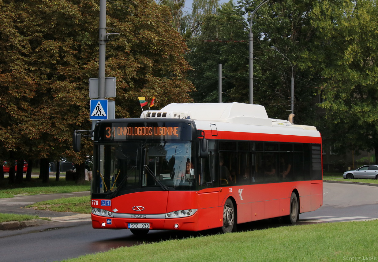 Литва, Solaris Urbino III 12 CNG № 778