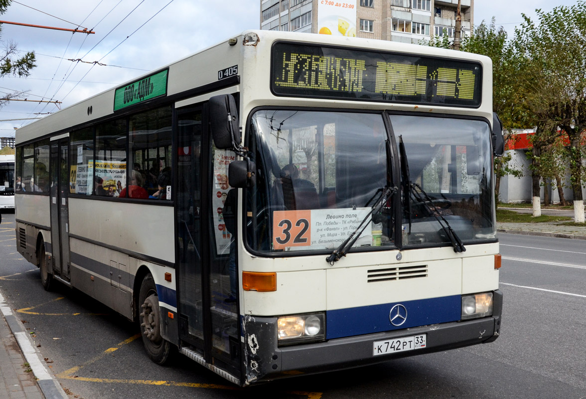 Владимирская область, Mercedes-Benz O405 № К 742 РТ 33