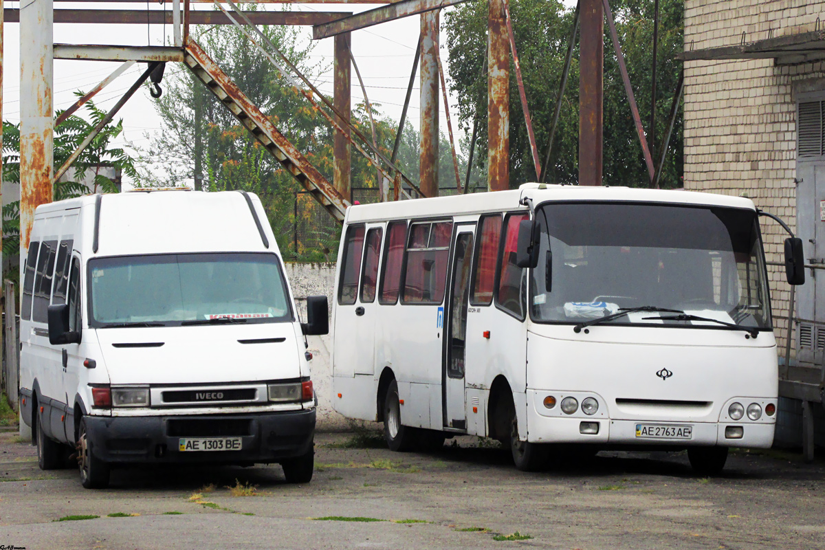 Днепропетровская область, IVECO Daily 35C13 № AE 1303 BE; Днепропетровская область, Богдан А0811 № AE 2763 AE