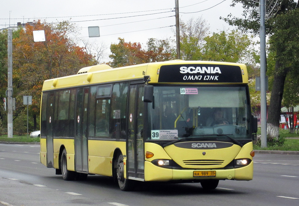 Вологодская область, Scania OmniLink I (Скания-Питер) № АА 989 35