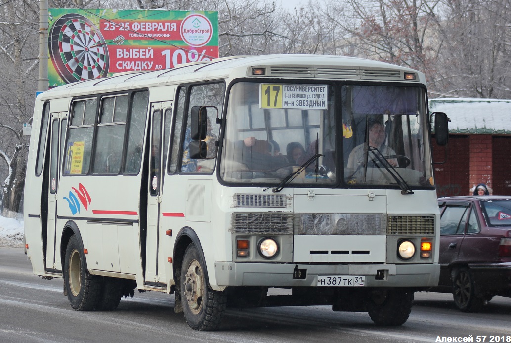 Орловская область, ПАЗ-4234 № Н 387 ТК 31