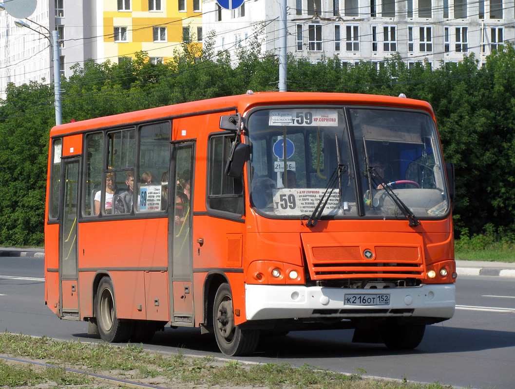 Нижегородская область, ПАЗ-320402-05 № К 216 ОТ 152