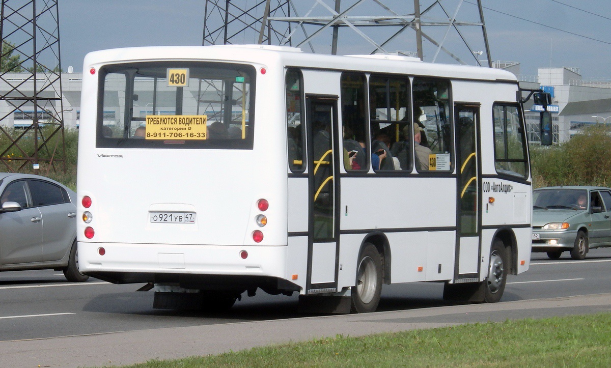 Ленинградская область, ПАЗ-320402-04 "Вектор" № О 921 УВ 47