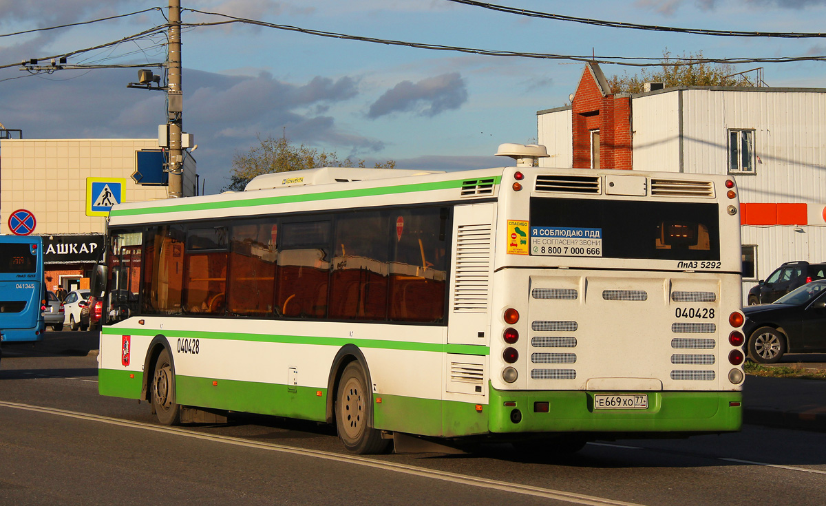 Москва, ЛиАЗ-5292.22 (2-2-2) № 040428