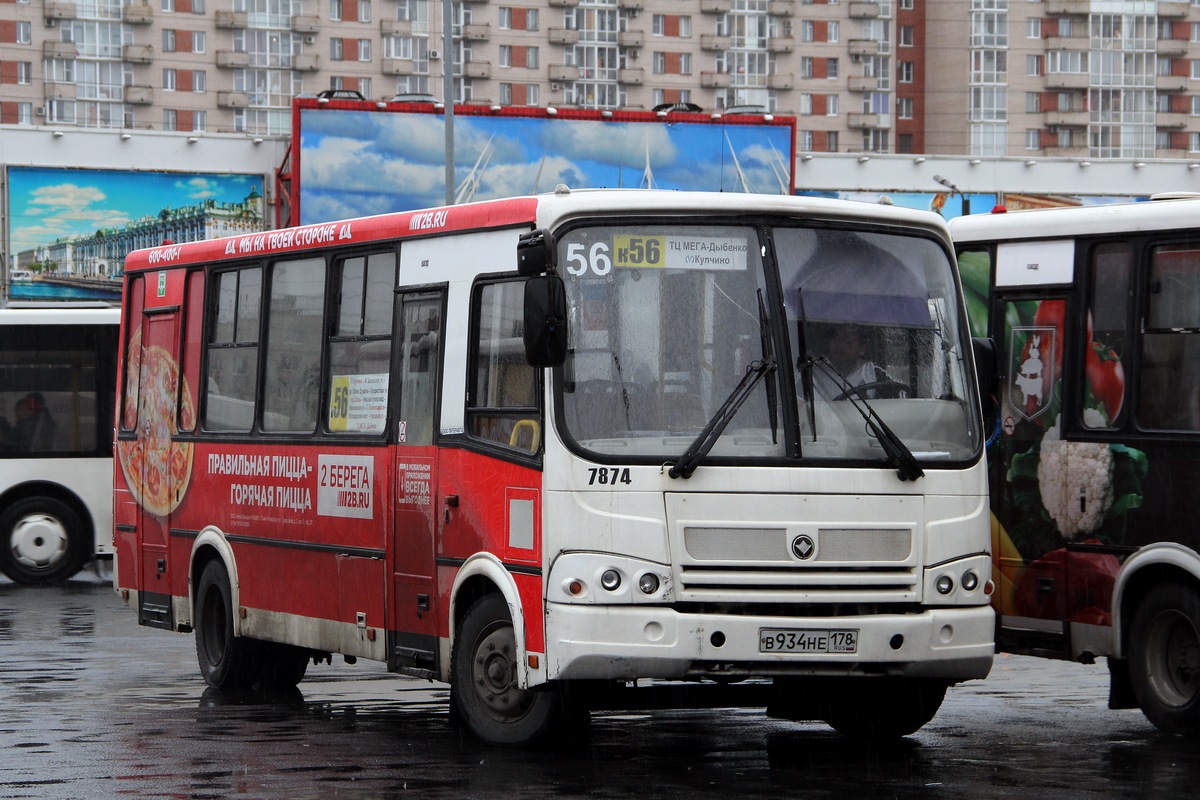 Санкт-Петербург, ПАЗ-320412-05 № 7874