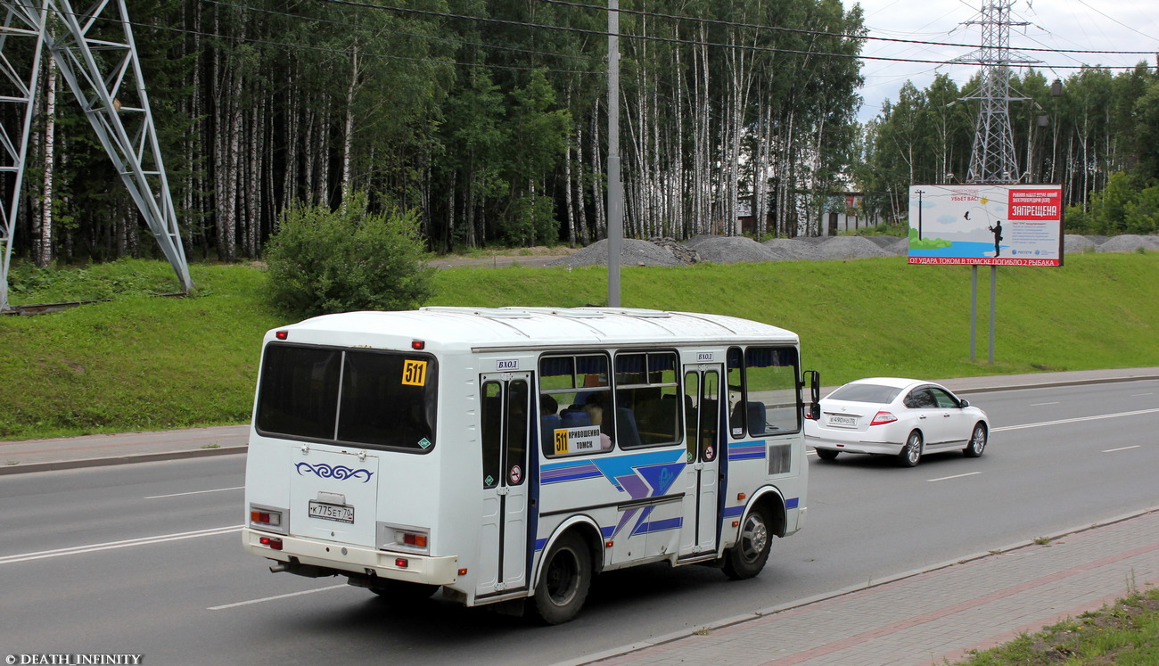 Томская область, ПАЗ-32051-110 № К 775 ЕТ 70