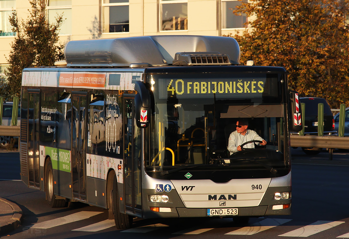 Литва, MAN A21 Lion's City NL273 CNG № 940