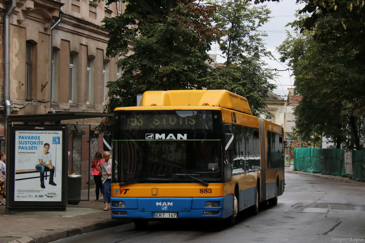 Litva, MAN A23 NG313 CNG č. 883