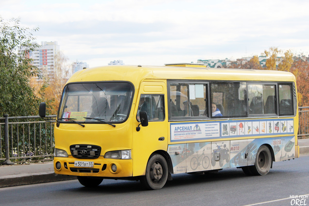 Орловская область, Hyundai County LWB C11 (ТагАЗ) № К 501 ВТ 57