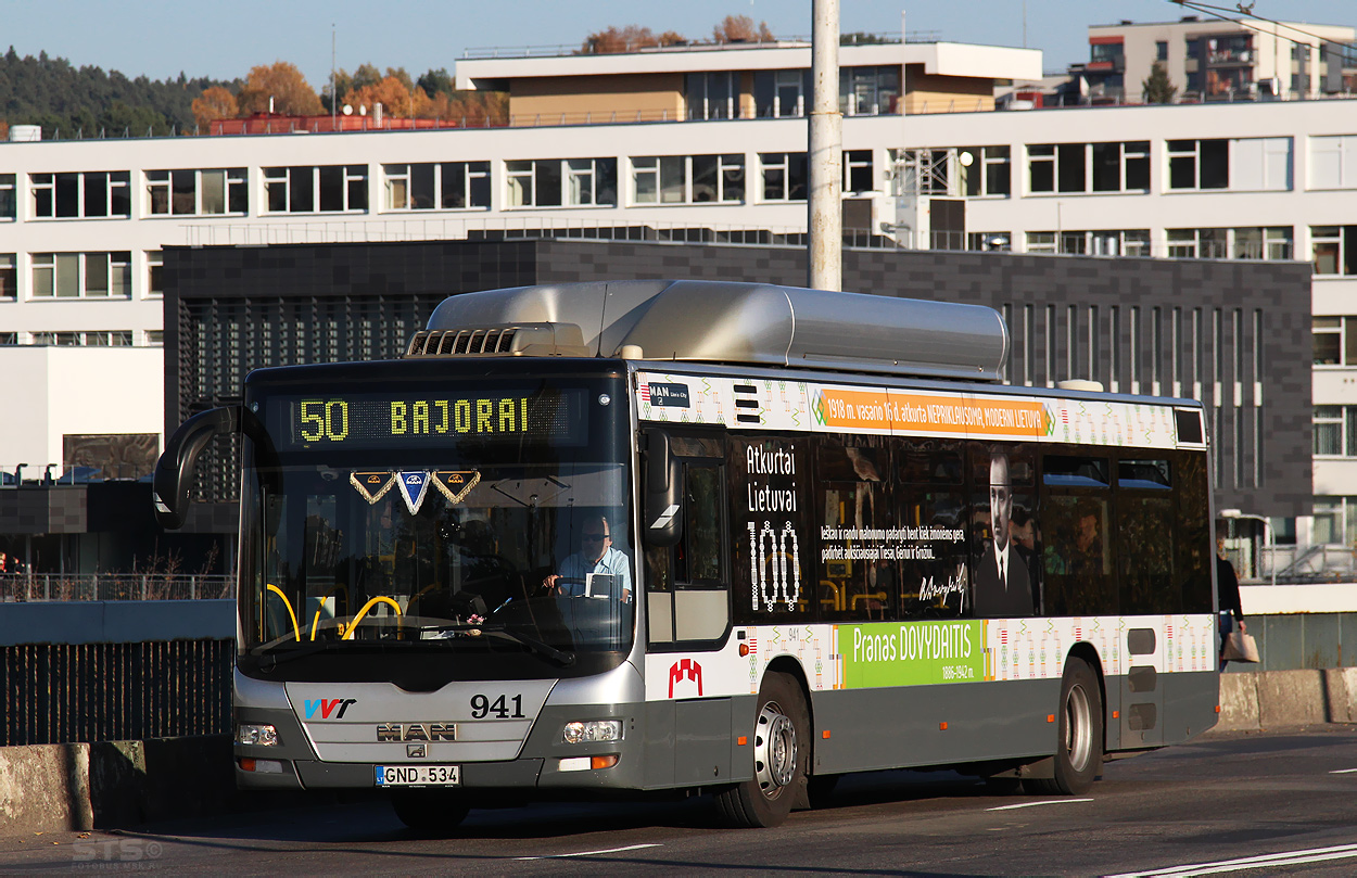 Lithuania, MAN A21 Lion's City NL273 CNG # 941